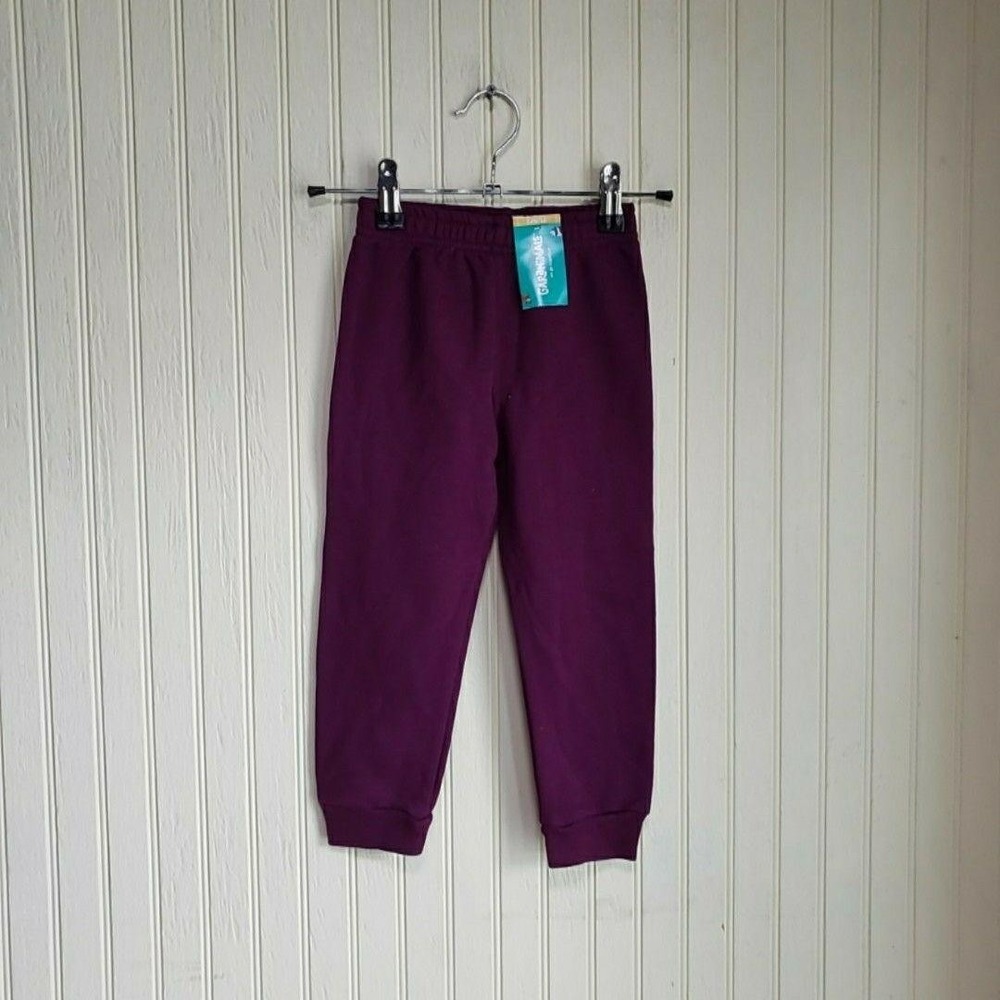 Garanimals Sweatpants Toddler 3T Purple Fleece Elastic Waist Jogger Pants Play